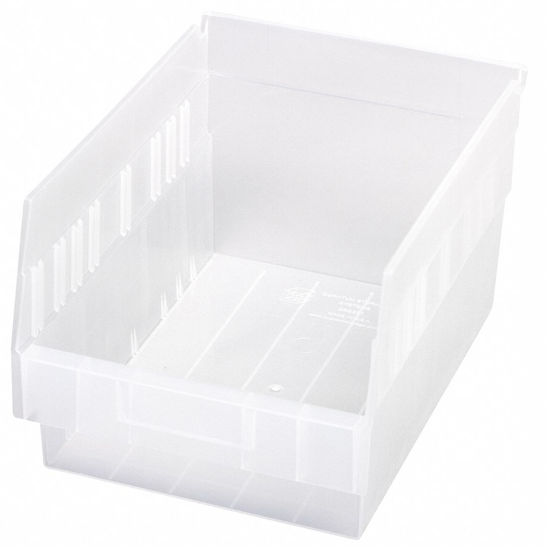 QUANTUM STORAGE SYSTEMS Shelf Bin: 11 5/8 in Overall Lg, 8 3/8 in x 6 ...