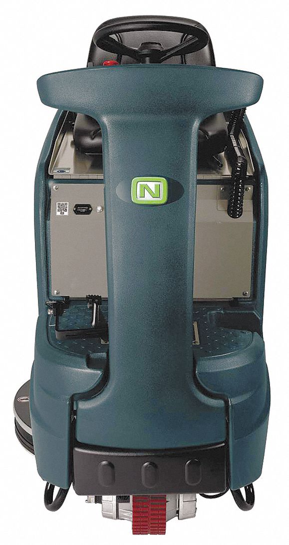 Floor Burnisher: 24 in Cleaning Path Wd, 1, 500 RPM Brush Speed - Max, Battery Power, Plastic