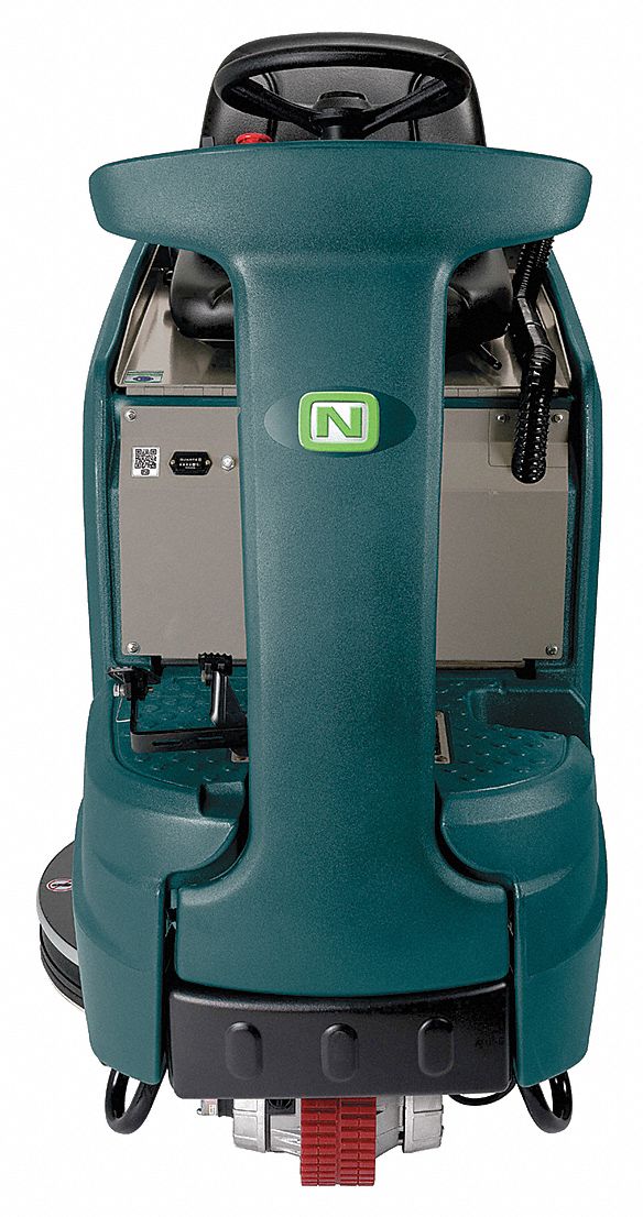 Floor Burnisher: 27 in Cleaning Path Wd, 1, 500 RPM Brush Speed - Max, Battery Power, Plastic