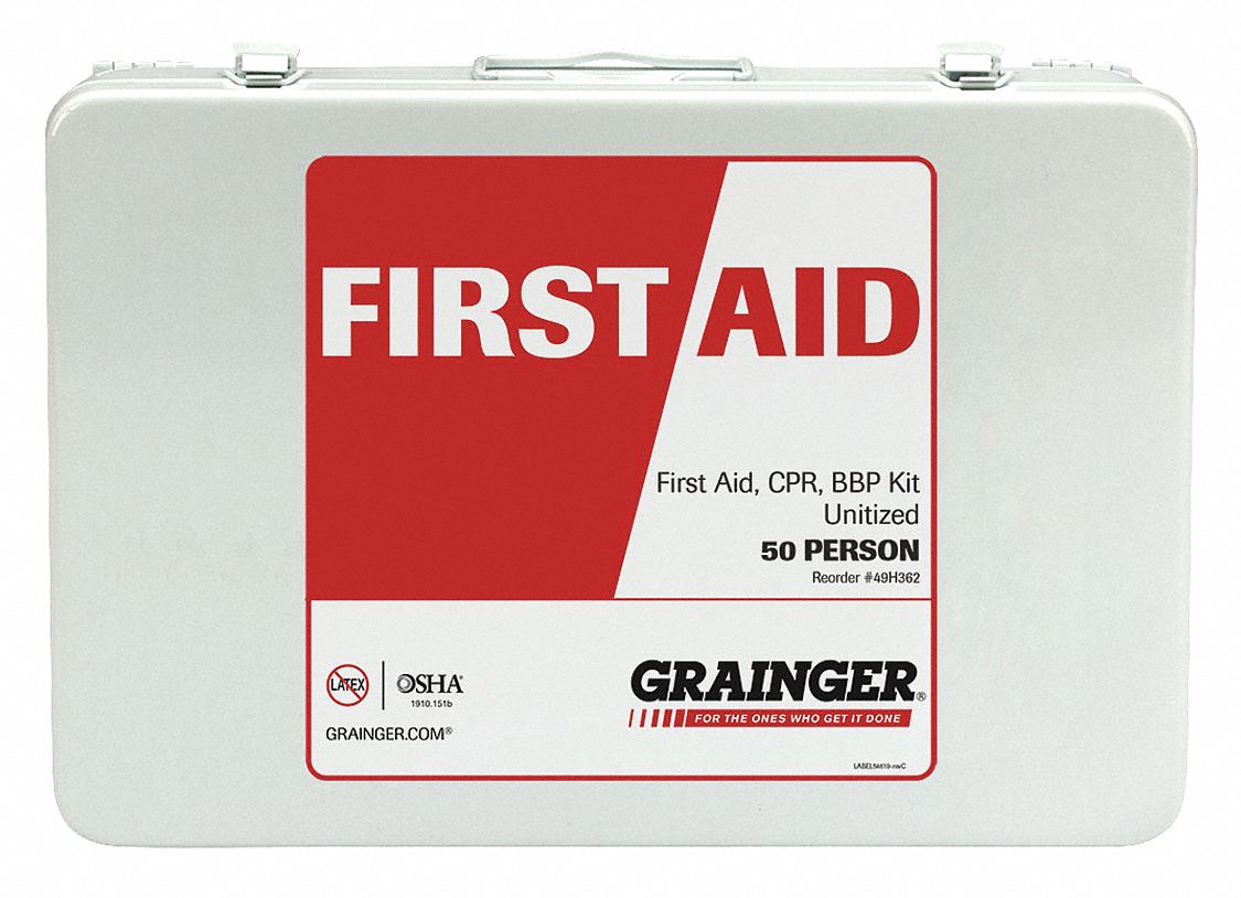 Unitized First Aid, CPR supplies, BBP Spill Clean Up, First Aid Kit