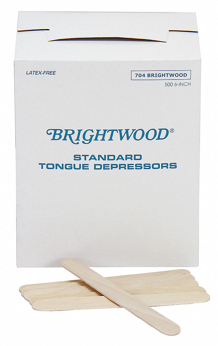 FIRST AID ONLY, NonSterile, 3/4 in Wd, Tongue Depressor 49H42325