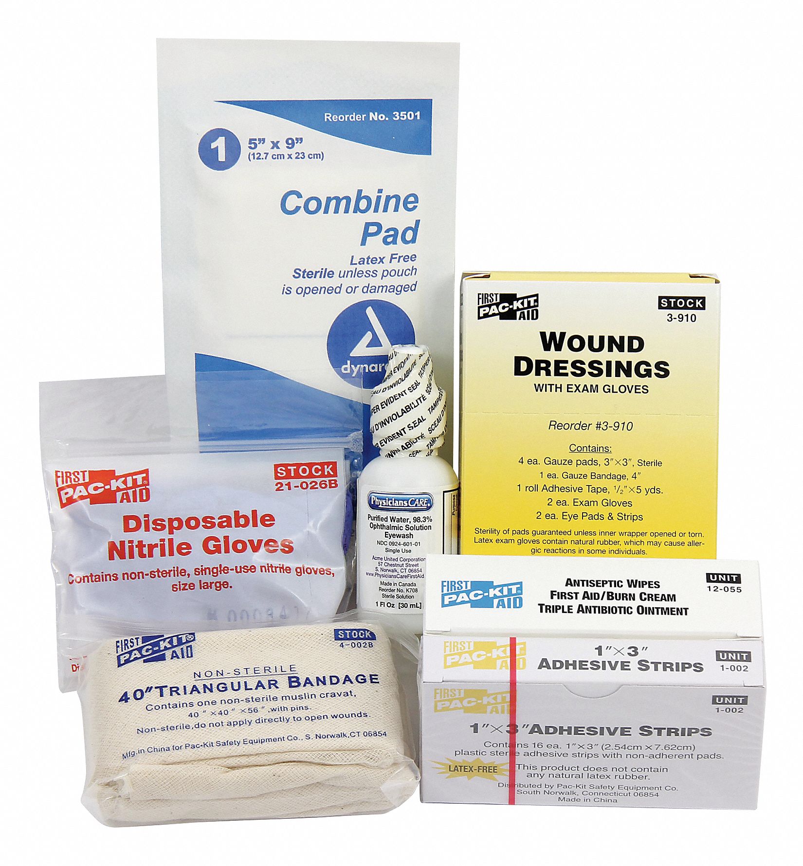 Complete Refill or Kit: 10 People Served, Not ANSI Compliant, Small (2-24 people served) Kit Size