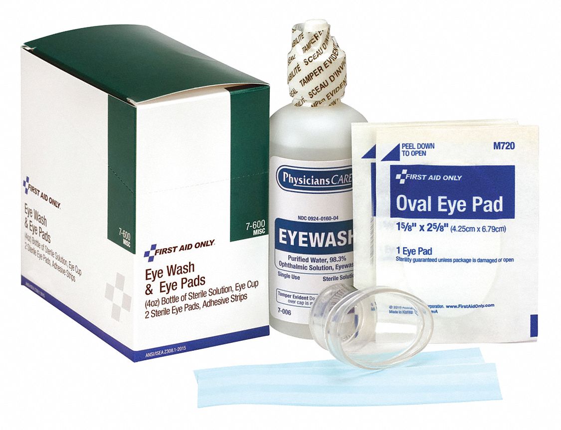 PHYSICIANSCARE 4 oz Personal Eye Care Kit, For Use With First Aid Kits