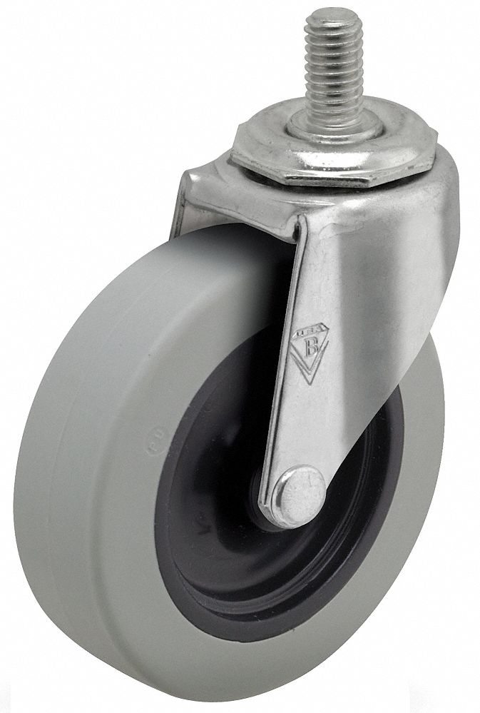 COLSON General Purpose Threaded Stem Caster, 3" 49H628PRE30532ZNTPU