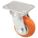 KINGPINLESS PLATE CASTER, 5 IN WHEEL DIAMETER, 750 LB, 6½ IN MOUNTING H, FIRM