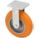 KINGPINLESS PLATE CASTER, 8 IN WHEEL DIAMETER, 1200 LB, 9½ IN MOUNTING H, FIRM