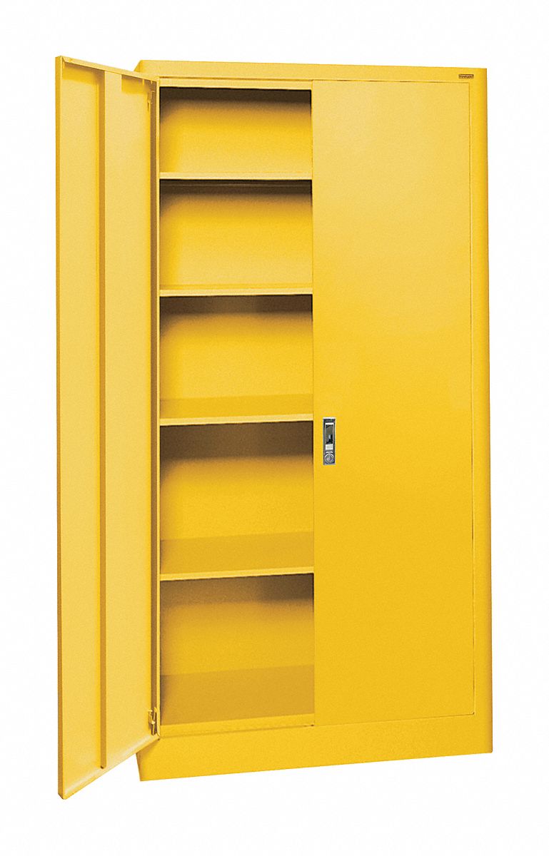 Sandusky Storage Cabinet 72 In Steel Yellow 49j206