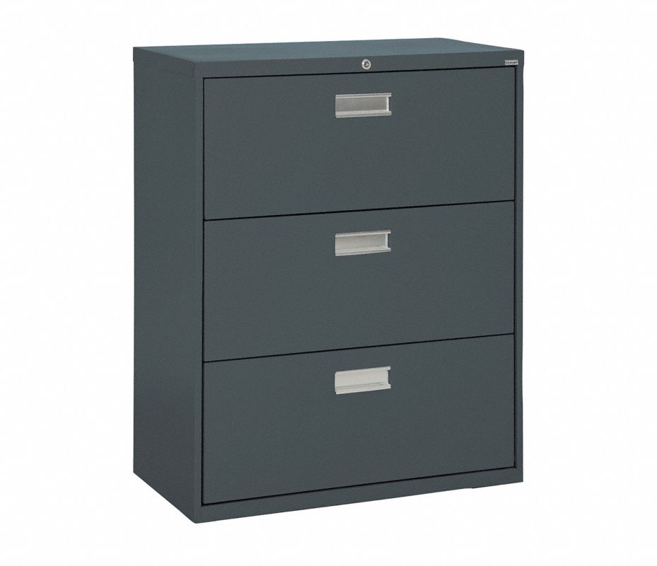 SANDUSKY Gabinete Archivador, Carbón36" x 19-1/4" x 40-7/8" ,Número de