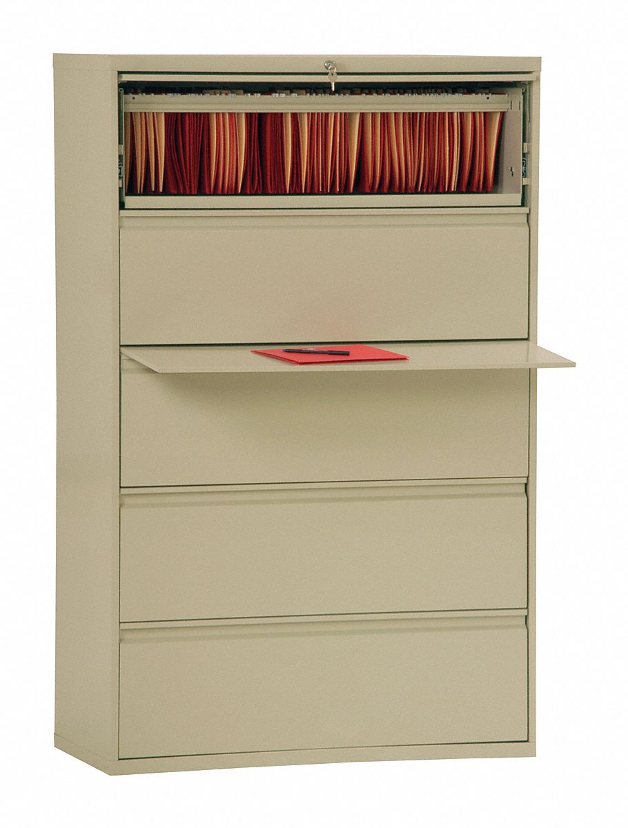 SANDUSKY, Lateral, 5 Drawers, File 49J337LF8F42507 Grainger
