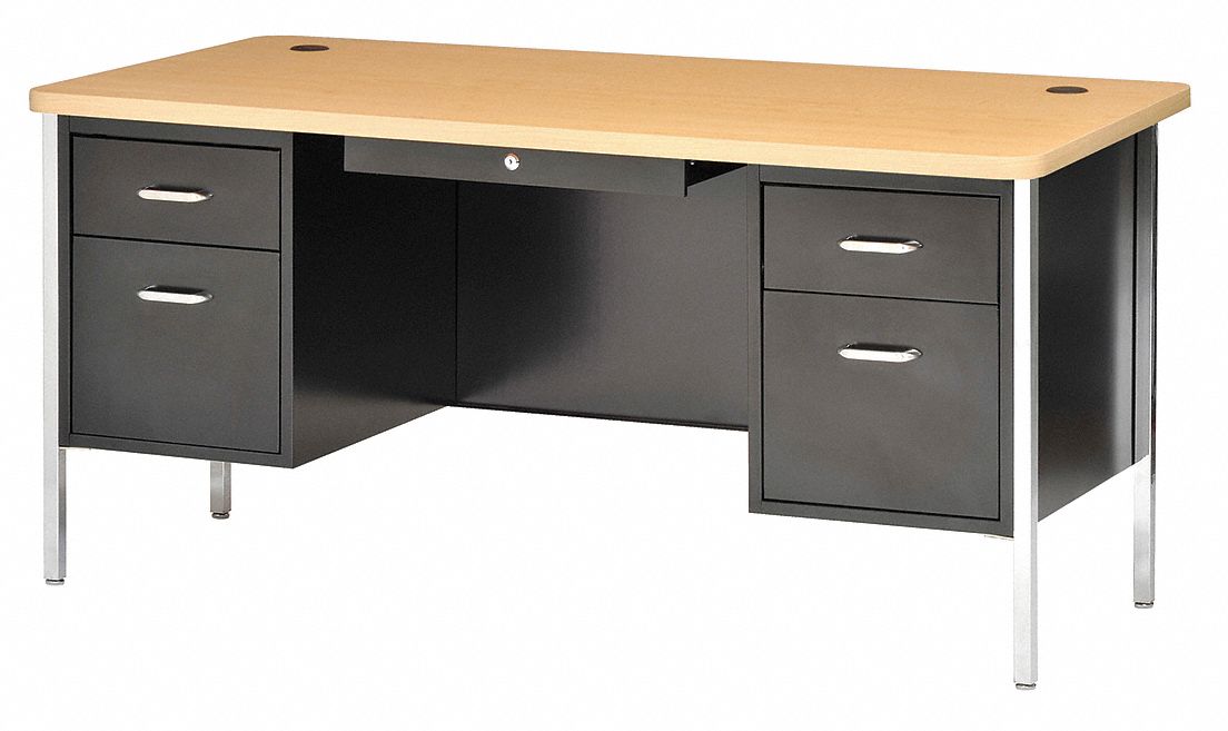 49J347 - Office Desk 60 x 29-1/2 x 30 In Black