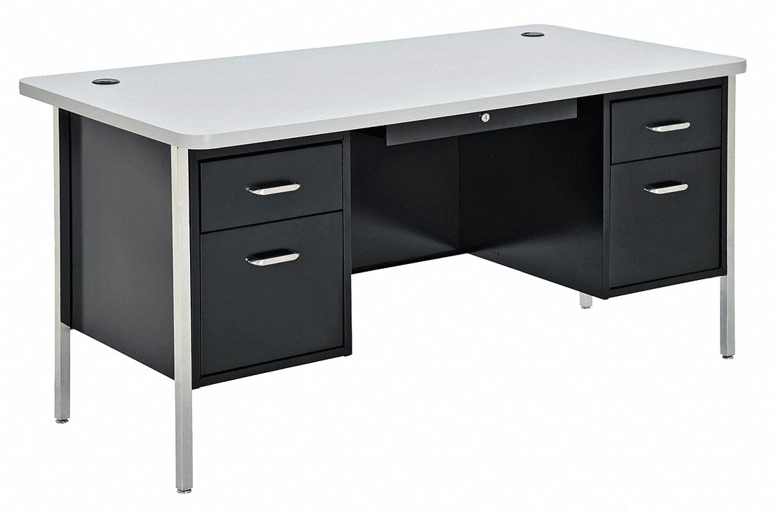 49J348 - Office Desk 60 x 29-1/2 x 30 In Black