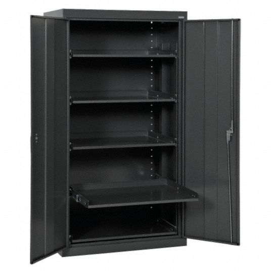 SANDUSKY Storage Cabinet, 66 in., Steel, Black - 49J370|ET52362466-09LL ...