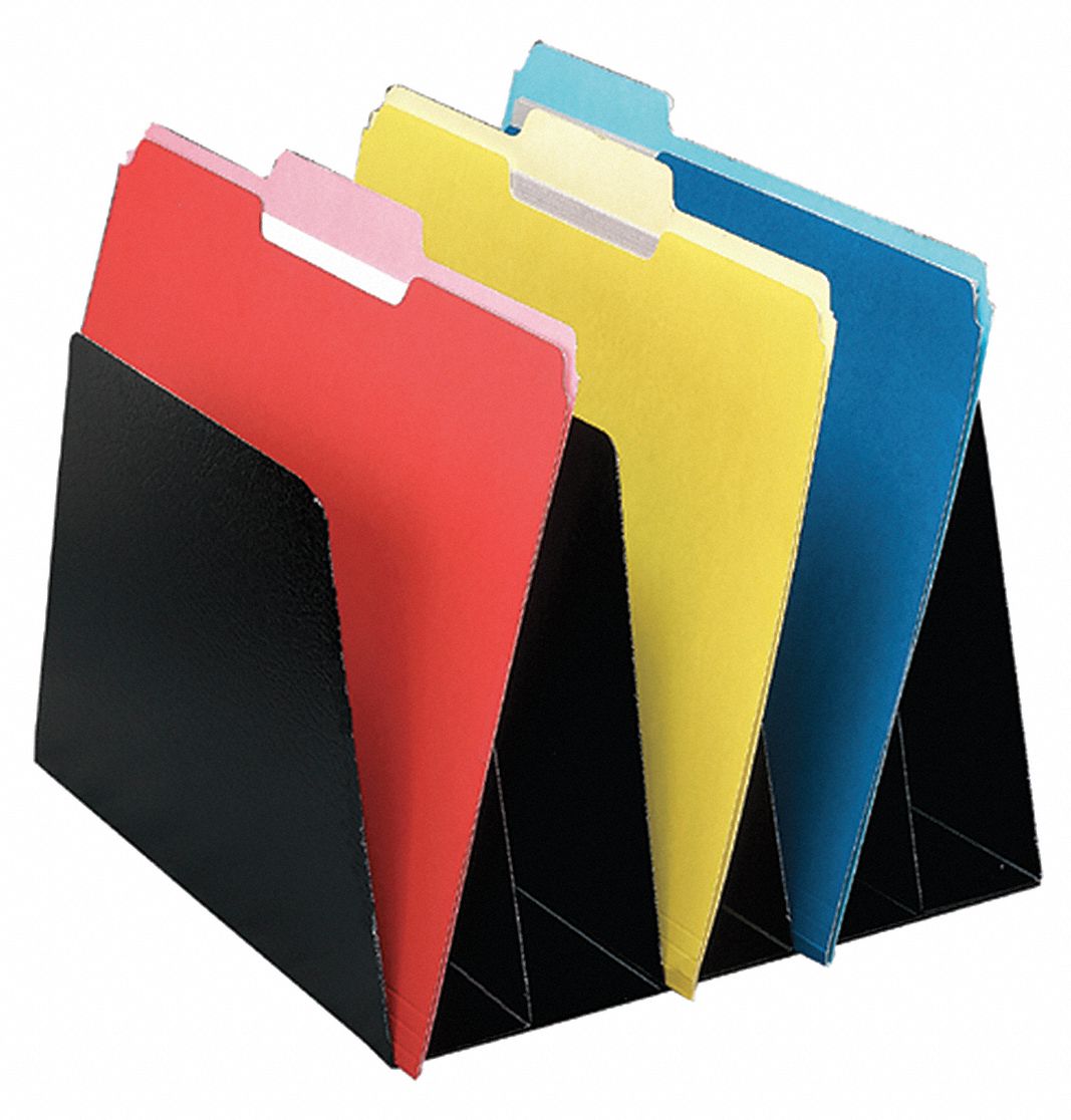 BUDDY PRODUCTS File Separator, Steel, Black, 5 Comp 49J46345504