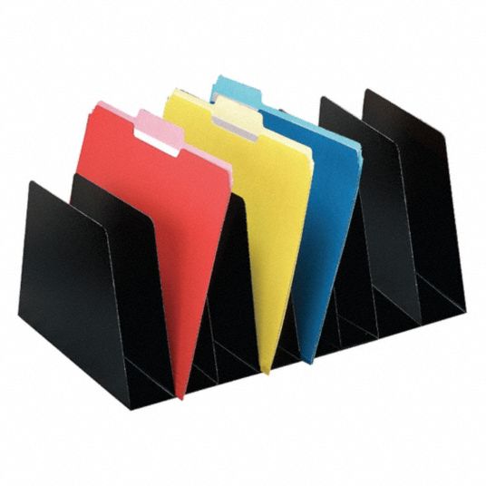 BUDDY PRODUCTS, Letter File Size, 8 Compartments, Vertical Organizer ...