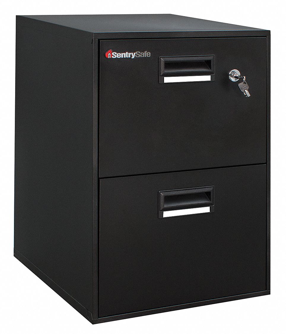 49J525 - Fire Safe File Letter/Legal 2 Drwr Black