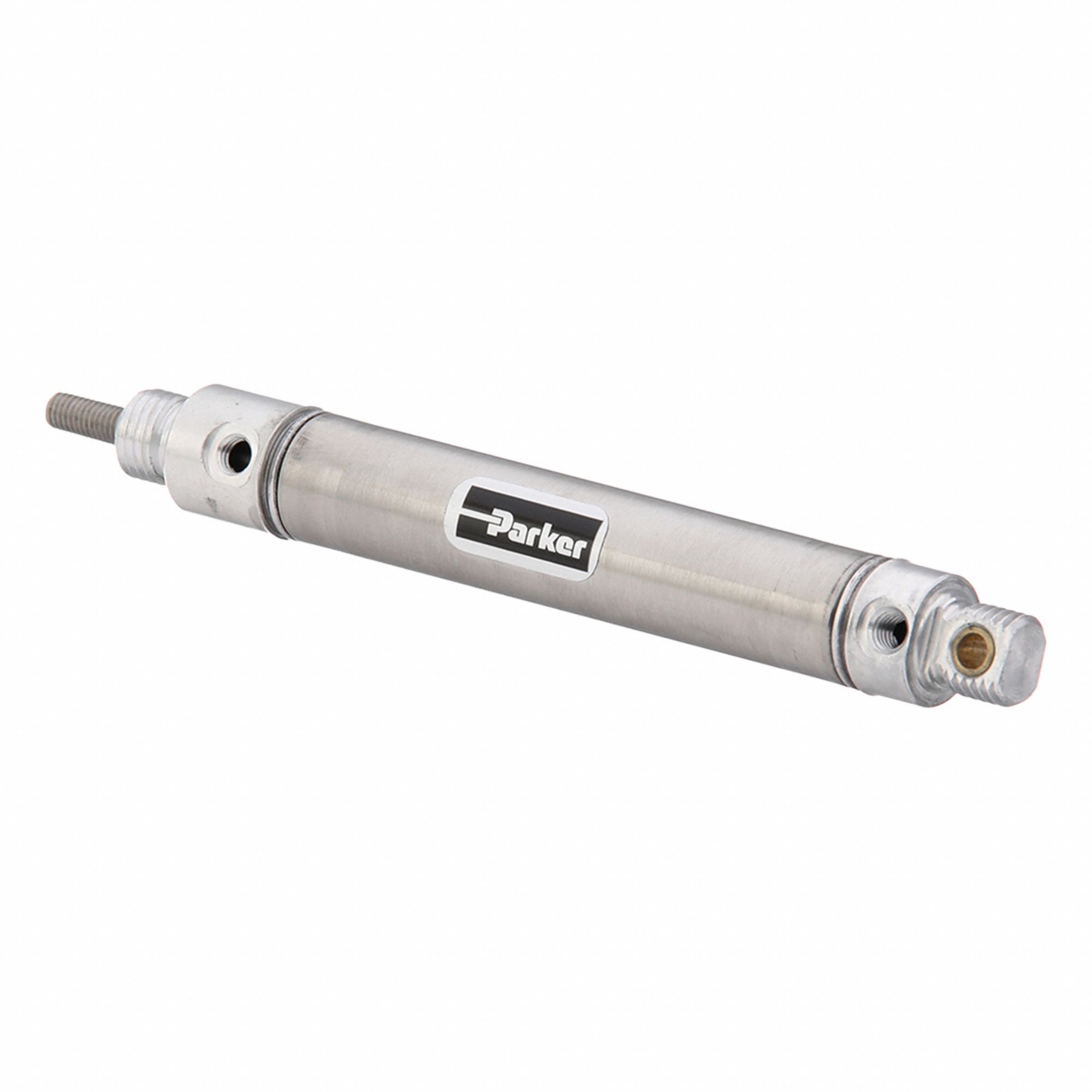 Air Cylinder: 9/16 in Bore, 2 in Stroke, Non-Repairable, Stainless Steel, Nose/Pivot Mounting