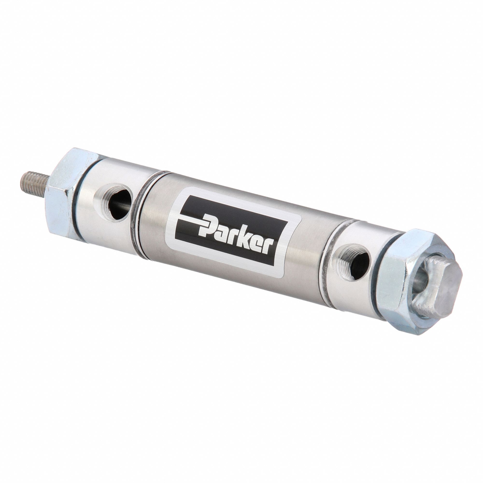 Air Cylinder: 7/8 in Bore, 1 in Stroke, Non-Repairable, Stainless Steel, Nose/Pivot Mounting