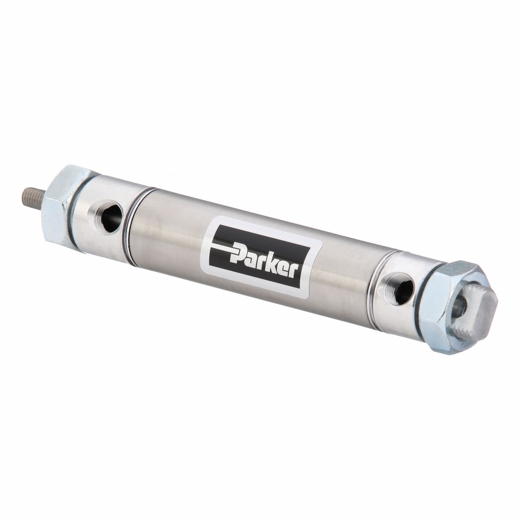 Air Cylinder: 7/8 in Bore, 2 in Stroke, Non-Repairable, Stainless Steel, Nose/Pivot Mounting
