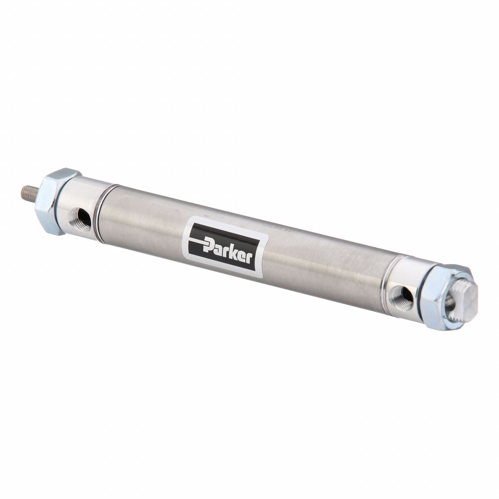 Air Cylinder: 7/8 in Bore, 4 in Stroke, Non-Repairable, Stainless Steel, Nose/Pivot Mounting