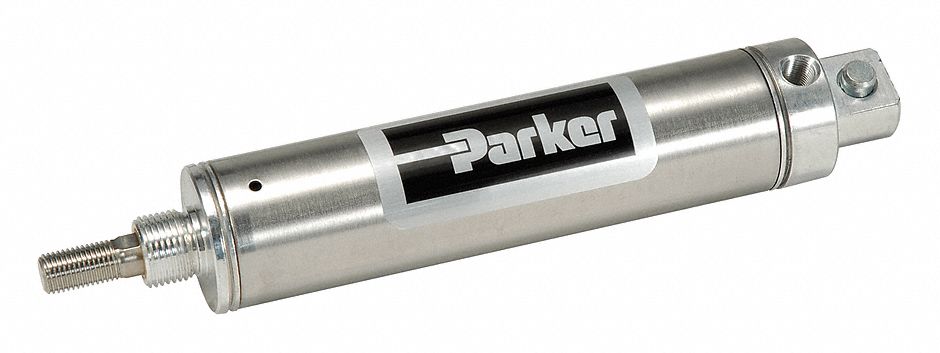 Pack of 2 Parker 1.25DSRM04.00-pack2 1-1/4 Bore Diameter with 4 Stroke Stainless Steel Nose Mounted Air Cylinder 