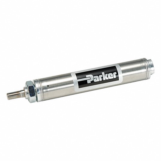 Parker 0.56DSR01.00-pack2 9/16 Bore Diameter with 1 Stroke Stainless Steel Nose Mounted Air Cylinder Pack of 2