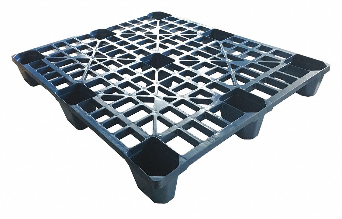 4Way Stackable High Density Polyethylene Pallet, 39 3/8 inL x 47 1/4