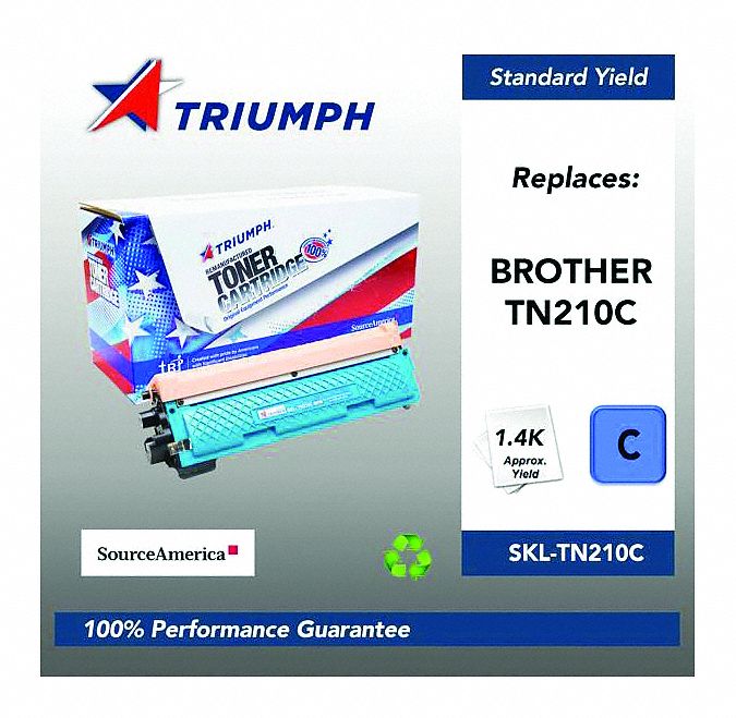 Toner Cartridge: TN210, Cyan, Cyan