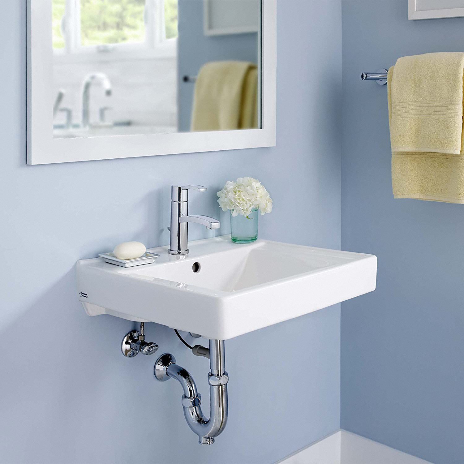 AMERICAN STANDARD Lavatory Sink: American Std, Decorum(R), White ...