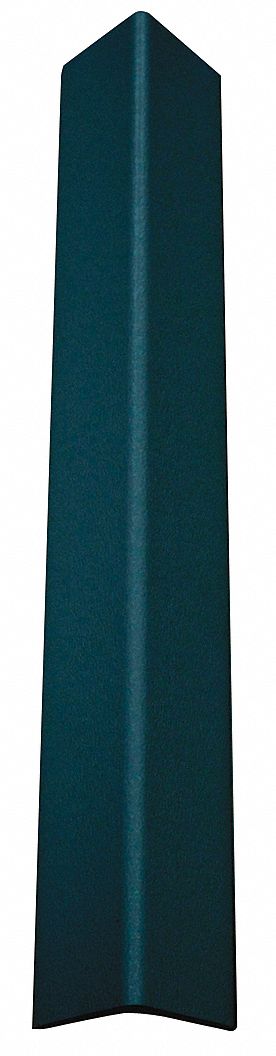 Corner Guard: PVC, Windsor Blue, For 90° Angle, 1.5 in Leg Wd, 4 ft Overall Ht