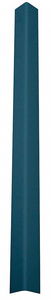Corner Guard: PVC, Windsor Blue, For 90° Angle, 0.75 in Leg Wd, 4 ft Overall Ht