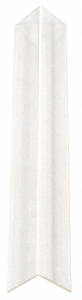 Corner Guard: Polycarbonate, Clear, For 90° Angle, 1.13 in Leg Wd, 4 ft Overall Ht