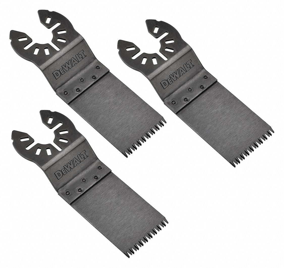 OSCILLATING BLADE, HIGH-CARBON STEEL, 2½X1¼ IN, UNIVERSAL OPEN-BACK, 3-PK, WOOD