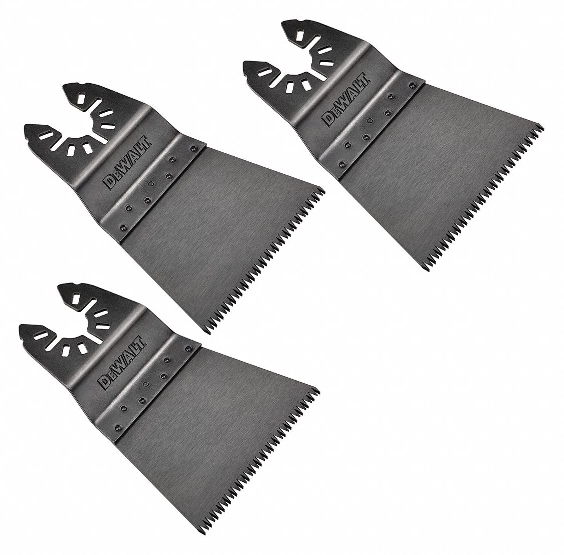 Oscillating Tool Blade: 2 1/2 in Blade Wd, 2 1/2 in Overall Lg, Plunge Cutting, 3 PK