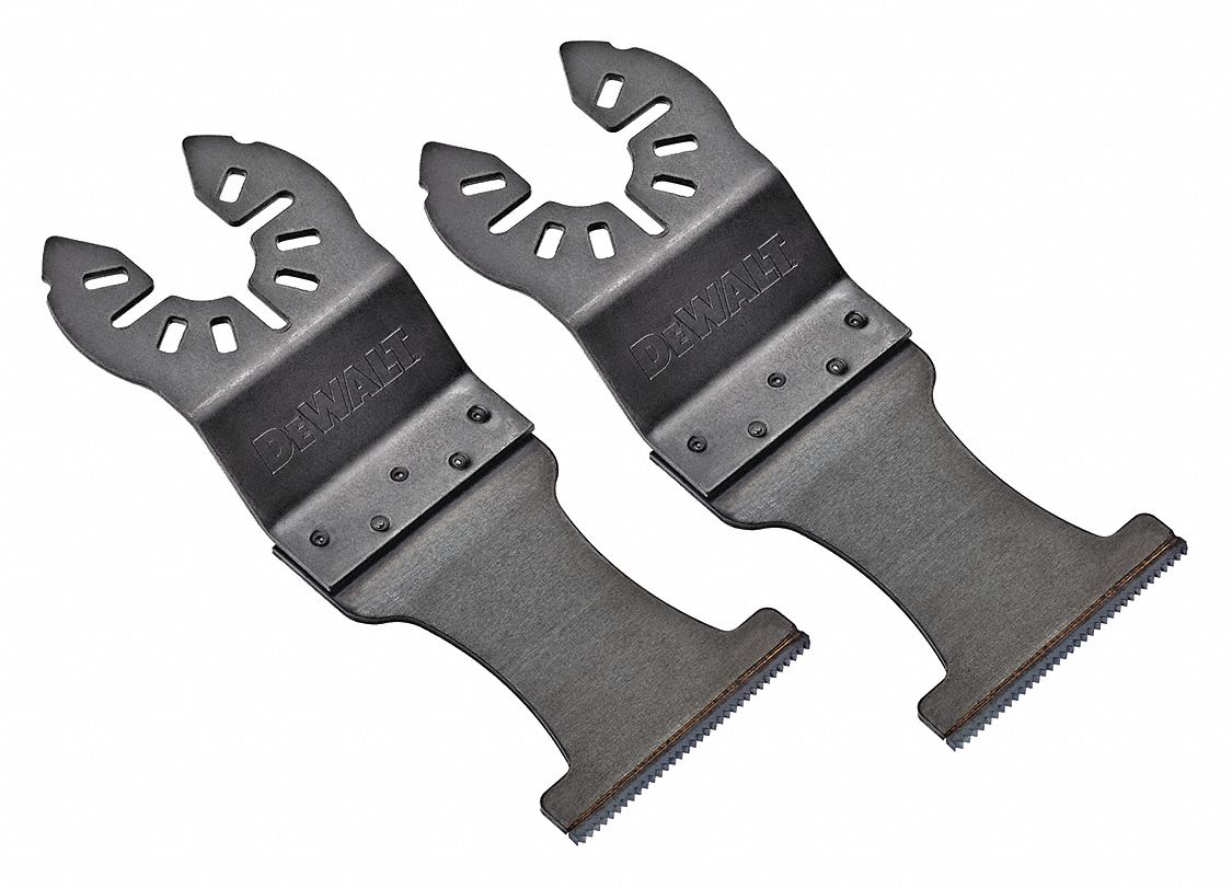 Oscillating Tool Blade: 1 3/8 in Blade Wd, 1 3/8 in Overall Lg, Plunge Cutting, Carbide, 2 PK