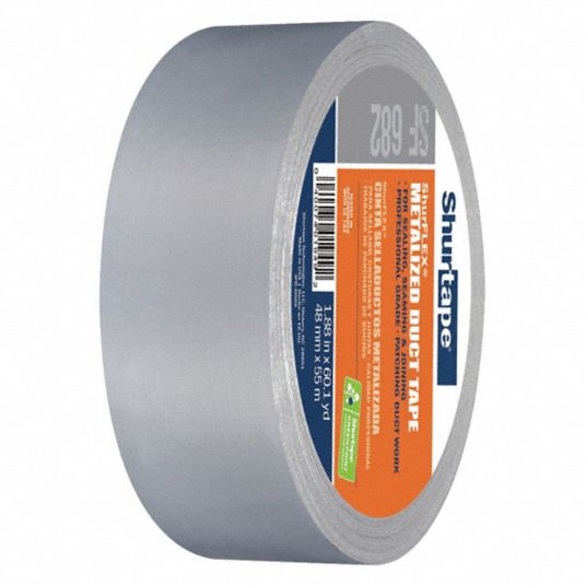 50 Yds. x 1.88 in. Cloth-Back Silver Duct Tape