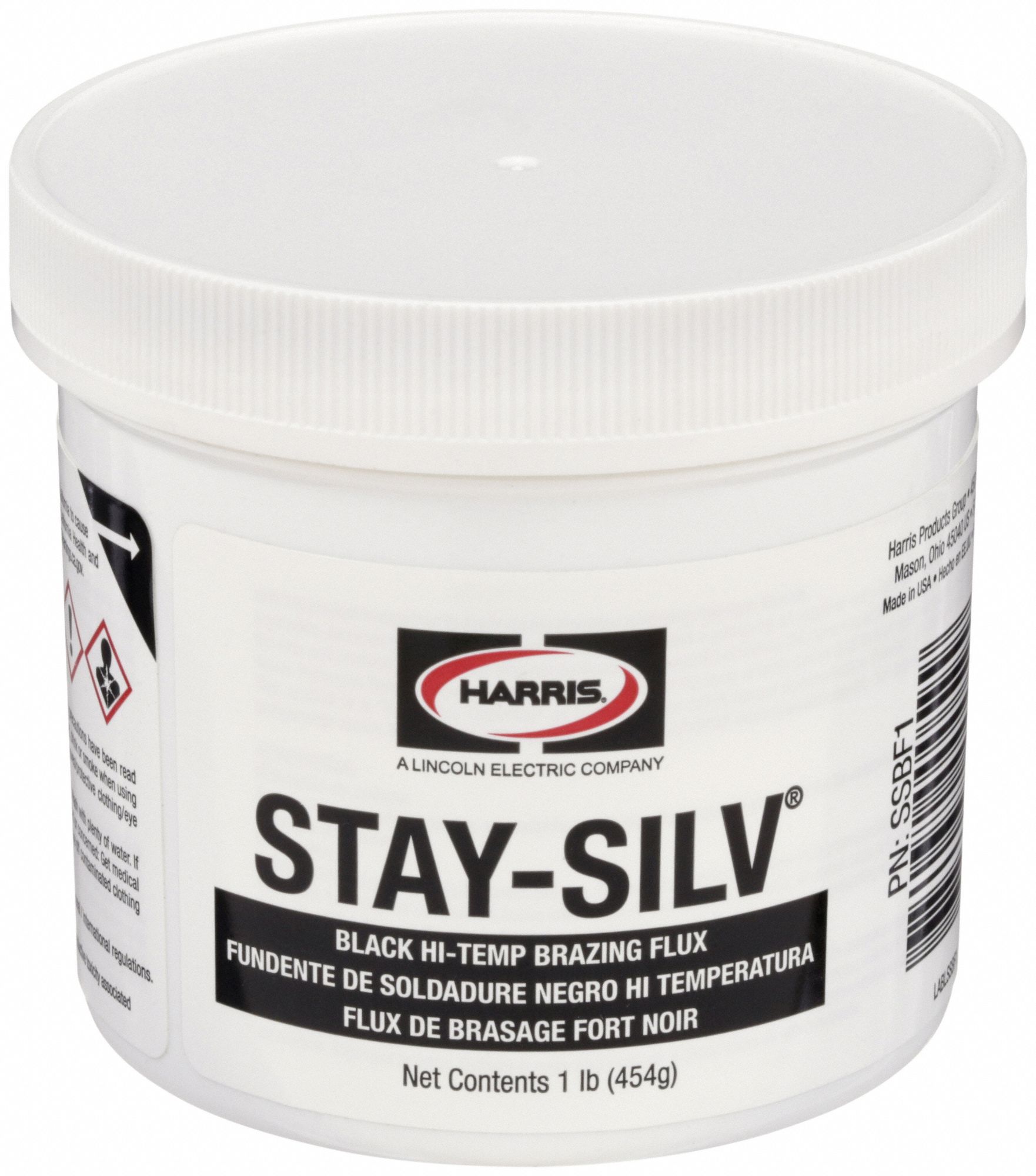 HARRIS, 1 lb, Jar, Brazing Flux 49JR41SSBF1 Grainger