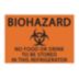 Biohazard No Food or Drink to Be Stored In This Refrigerator Signs