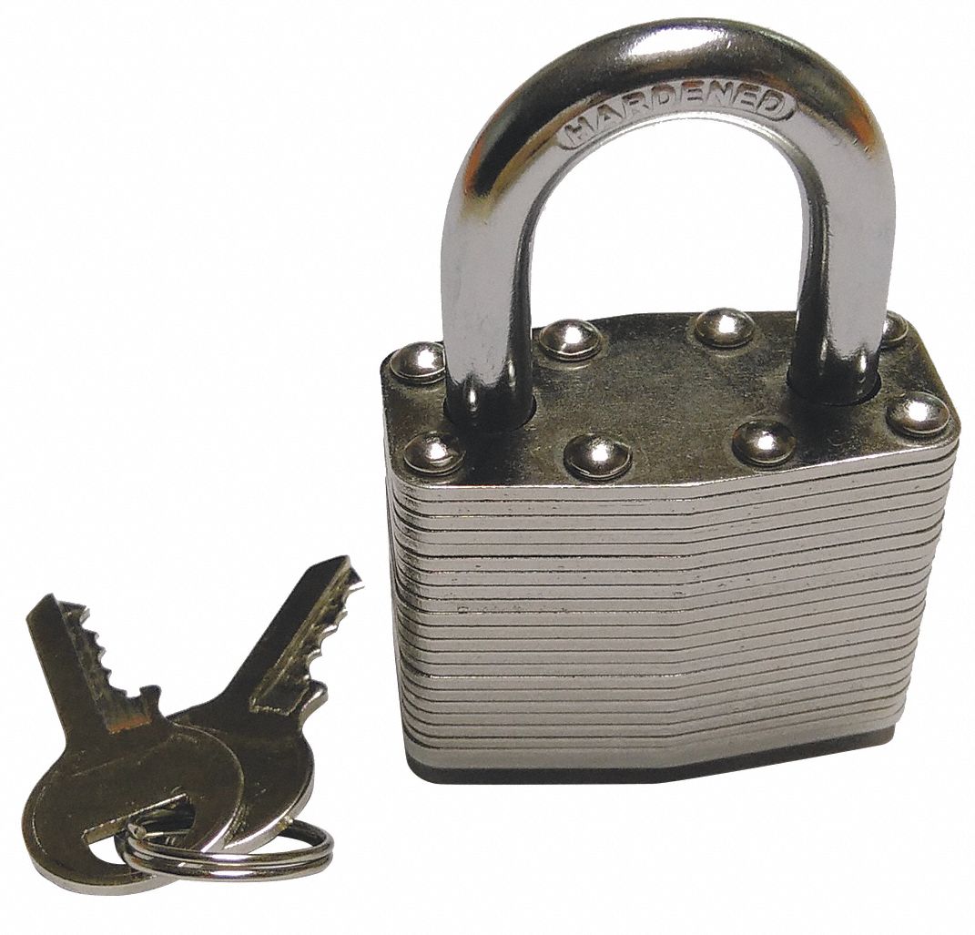 Silver, Steel, Padlock - 49JT91|49JT91 - Grainger