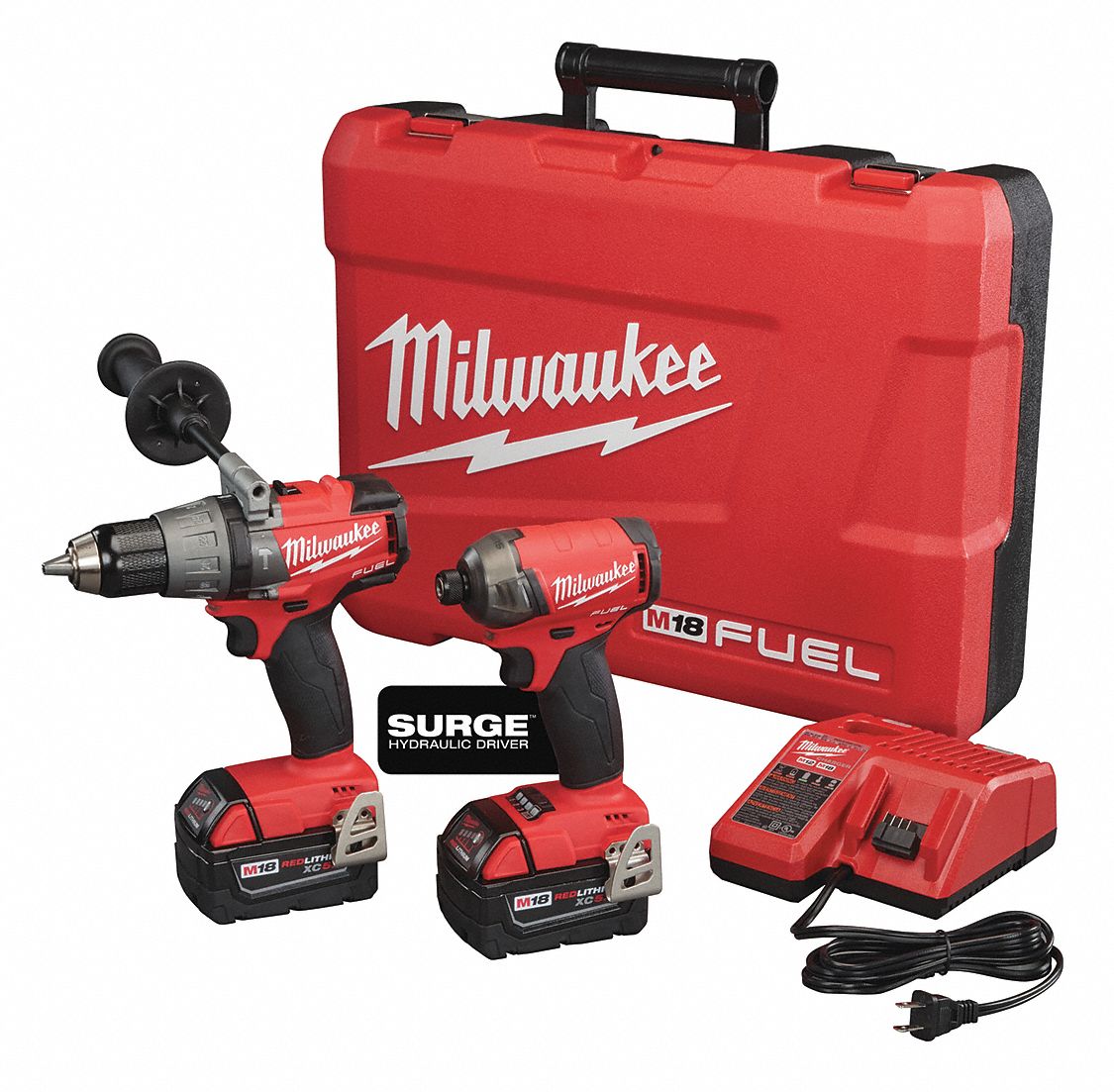 MILWAUKEE M18 FUEL, Cordless Combination Kit, 18.0 Voltage, Number of
