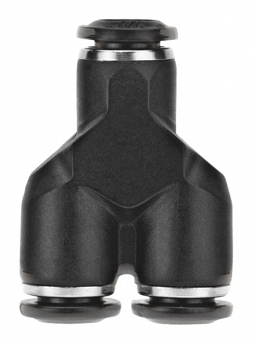 WYE MENDER: NICKEL PLATED BRASS, PUSH-TO-CONNECT X PUSH-TO-CONNECT X PUSH-TO-CONNECT, BRASS