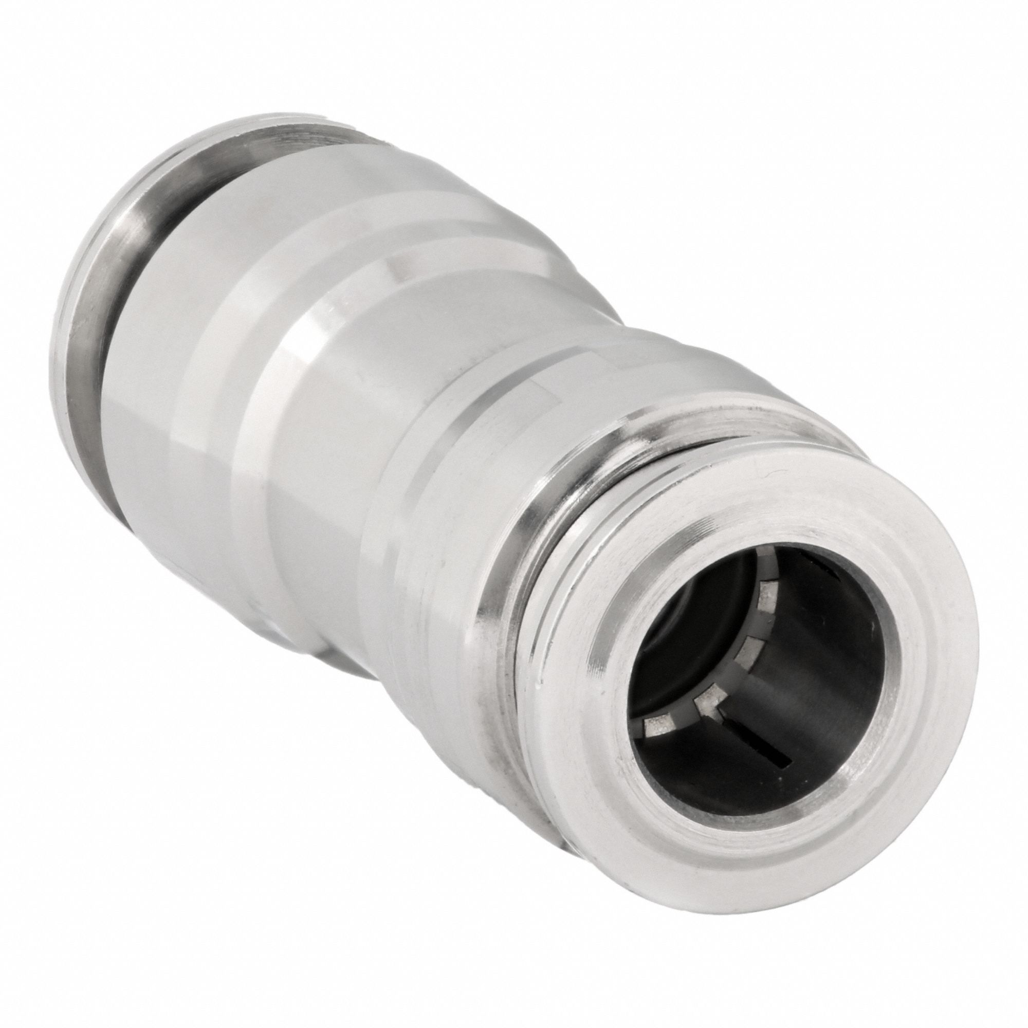 Push-Fit Adapter Fitting: 1/2 in OD x 1/2 in OD Size, Push-to-Connect x Push-to-Connect