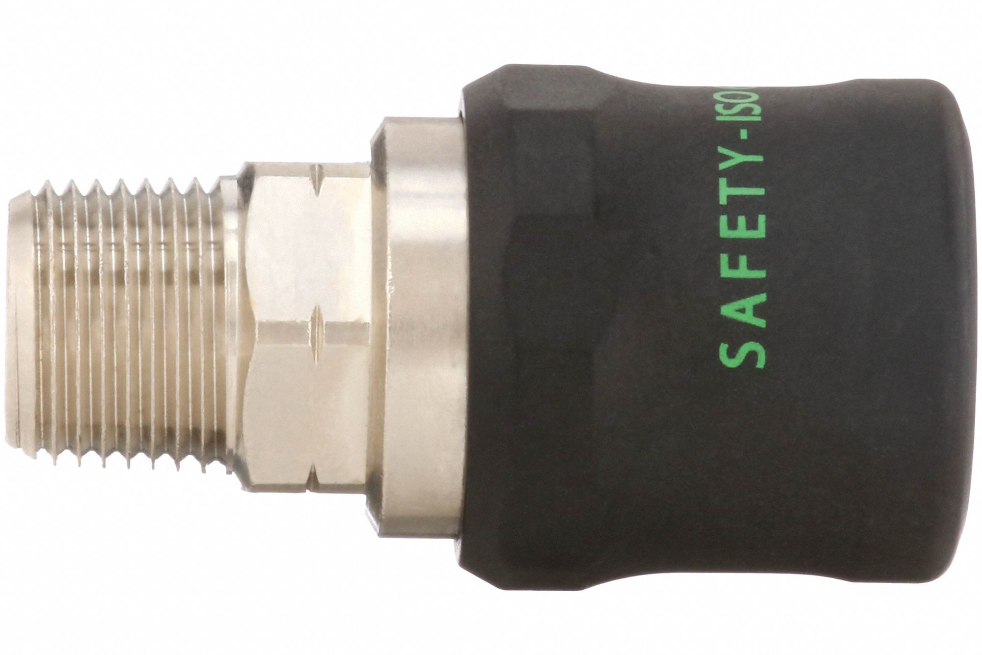 Quick Connect Hose Coupling: 1/4 in Body Size, 1/4 in Hose Fitting Size, Safety Vent