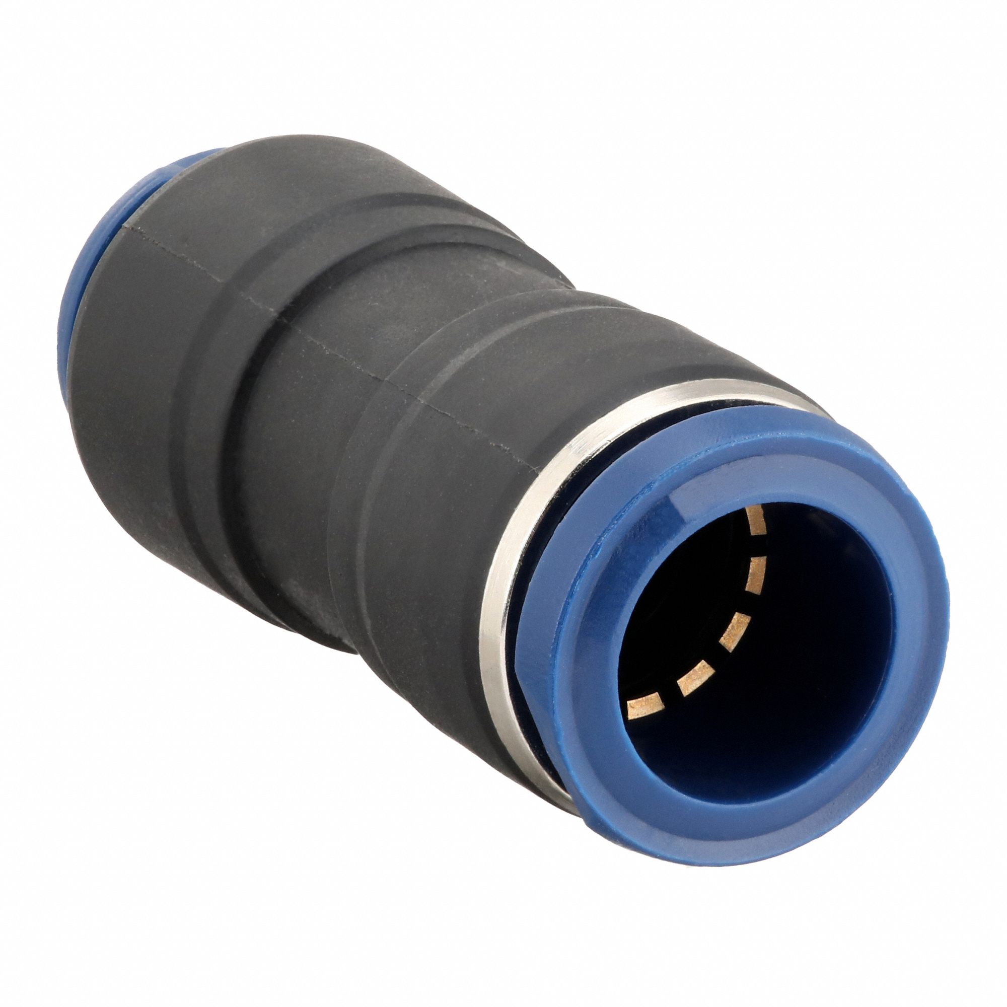 UNION MENDER: NYLON, PUSH-TO-CONNECT X PUSH-TO-CONNECT, FOR ⅜ IN X ¼ IN TUBE OD, BLACK
