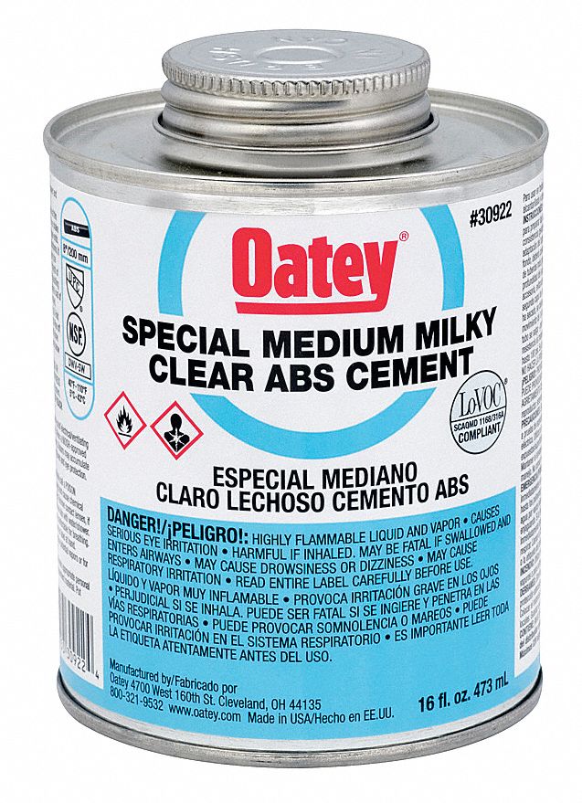 OATEY, 16 fl oz, BrushTop Can, PVC Cement 49K21030876 Grainger
