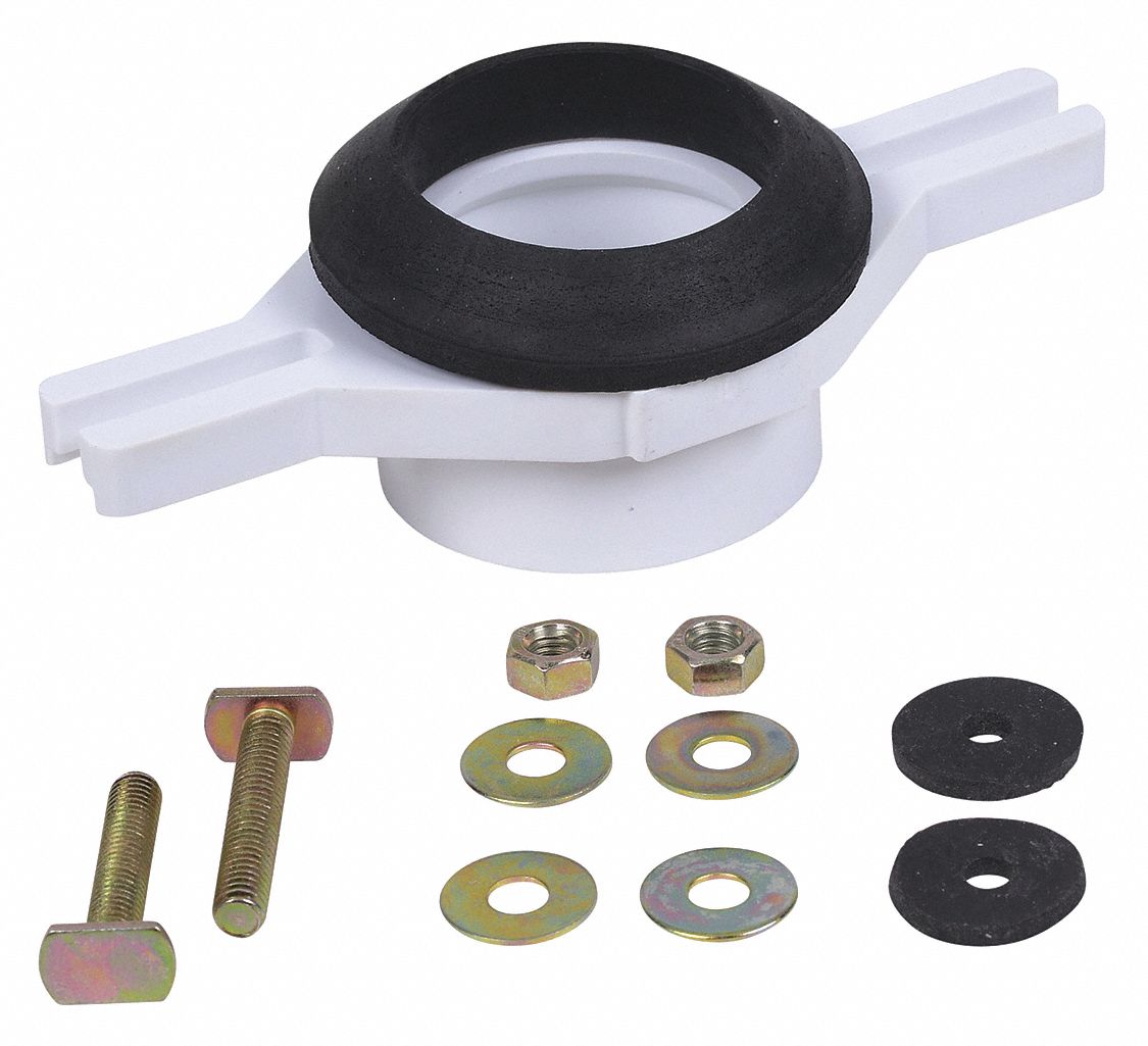 FLANGE KIT, UNIVERSAL FIT, 2 IN, BRASS/PVC/RUBBER