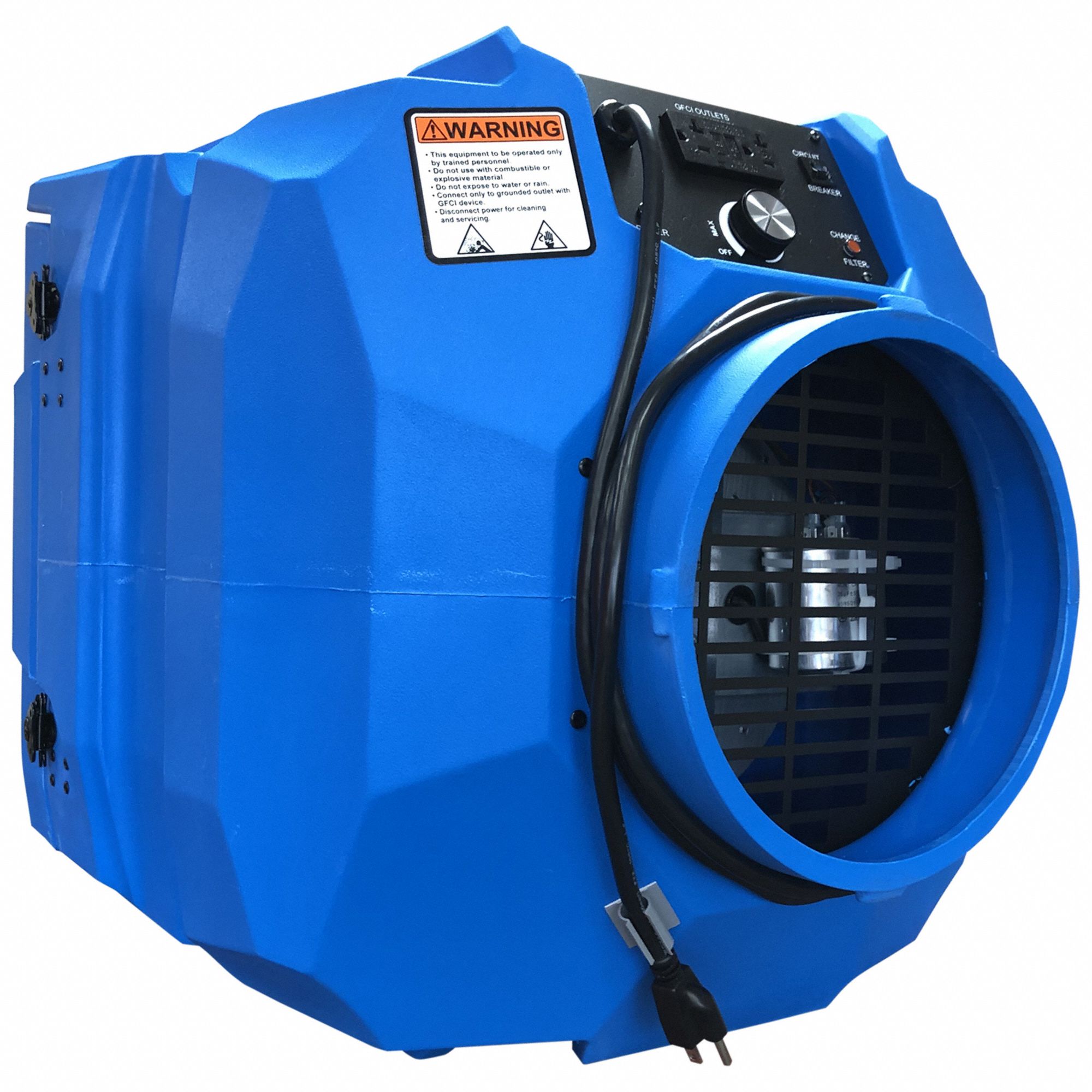 INDUSTRIAL AIR SCRUBBER,BLUE,19 IN H