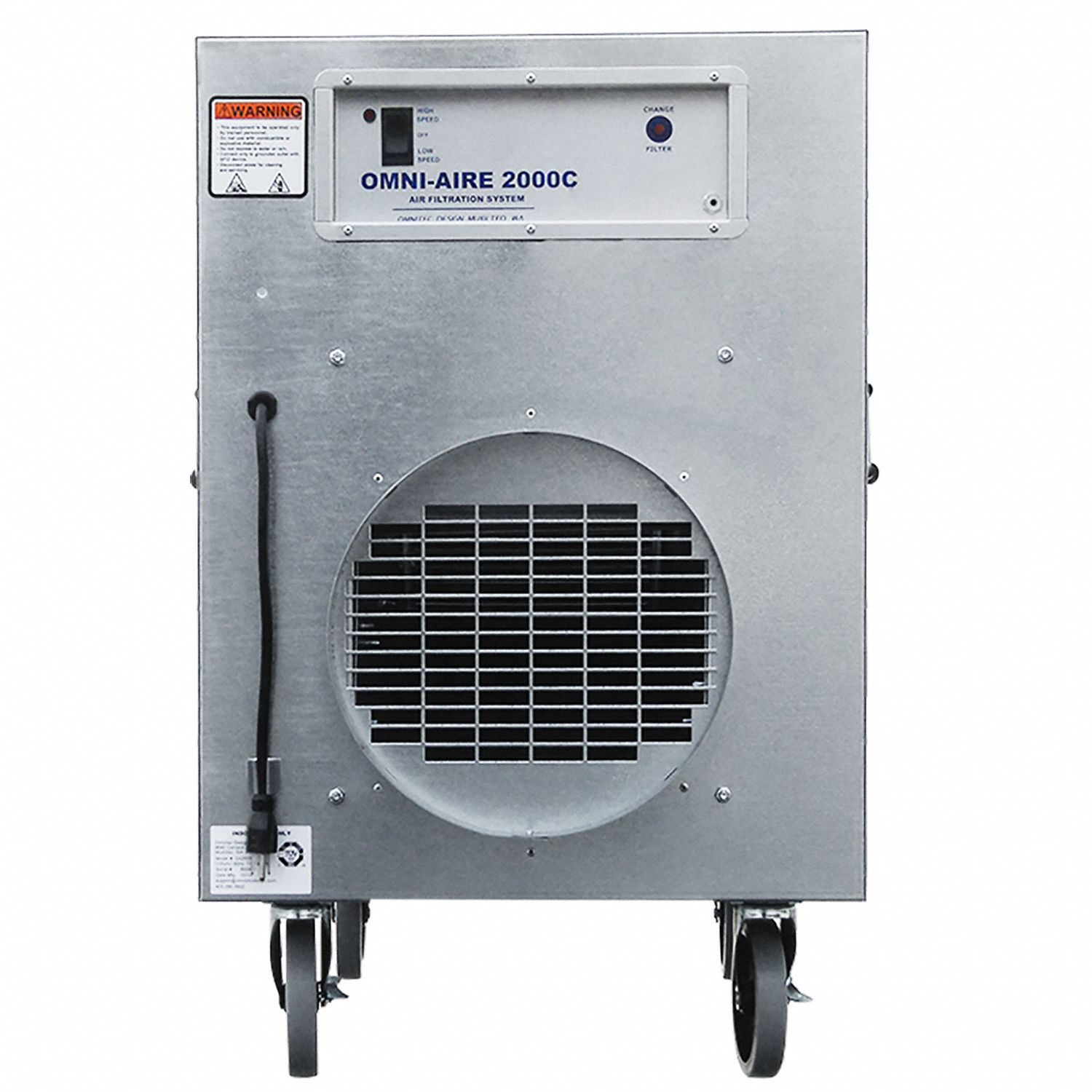 OMNITEC DESIGN INC. Industrial Air Scrubber 70 dB Max Noise Level