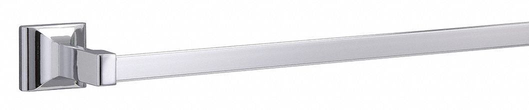 TOWEL BAR: 01-A940024, WALL MOUNT, 1 7/8 IN X 26¼ IN X 3¼ IN, ¾ IN BAR DIA, ZINC