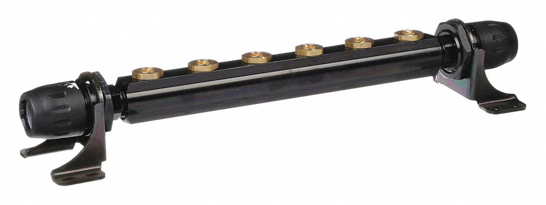 Push-Fit Wall Bracket Fitting: 1 1/2 in OD x 40 mm OD x 1/2 in Pipe x 1/2 in Pipe Size