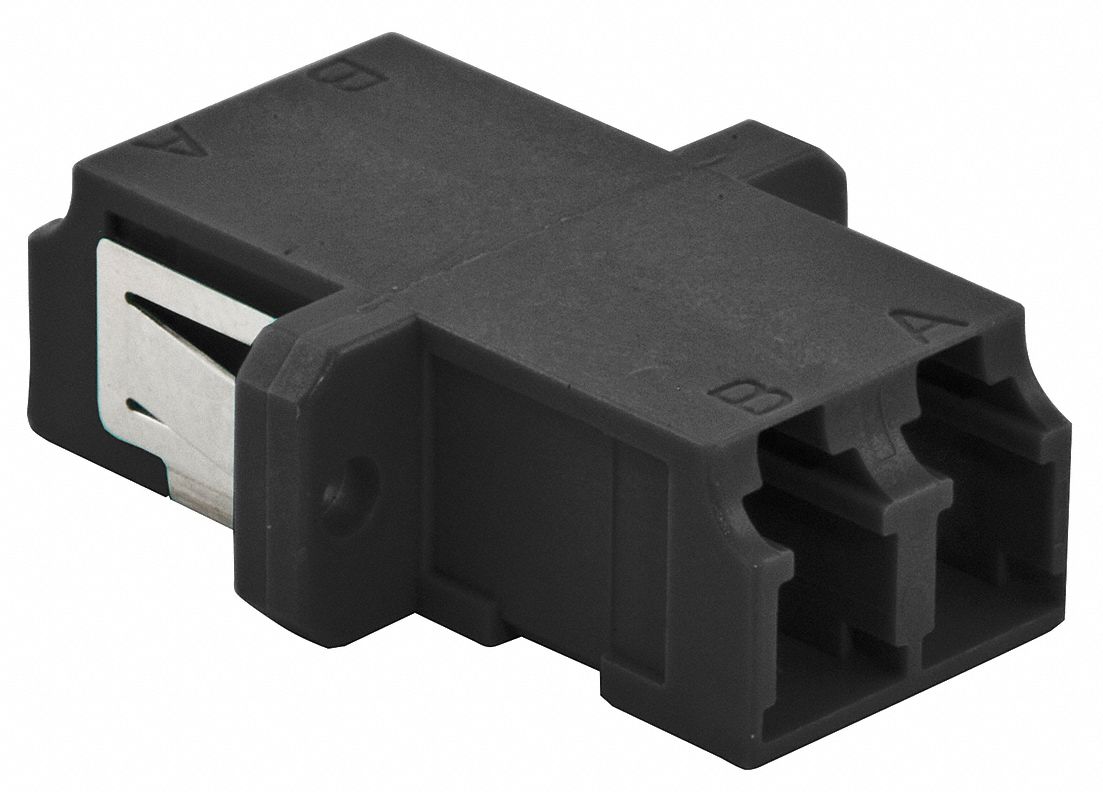 49K789 - Fiber Optic Adapter LC Black PK6